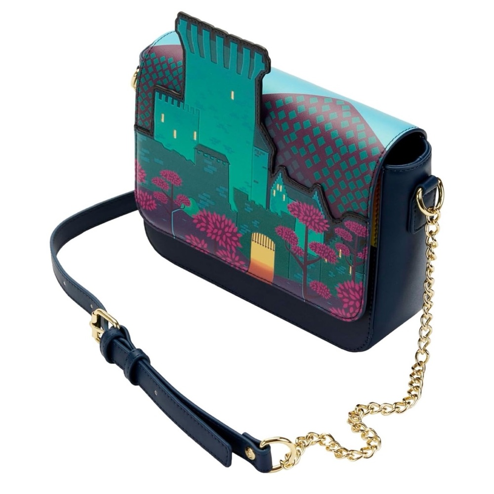 NEW Loungefly Disney Brave Princess Merida Castle Crossbody Bag Purse